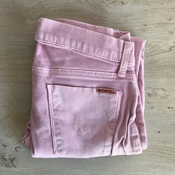 Hudson Jeans | Pink Pastel Denim Harkin Crop Super Skinny Cuff - Picture 7 of 9